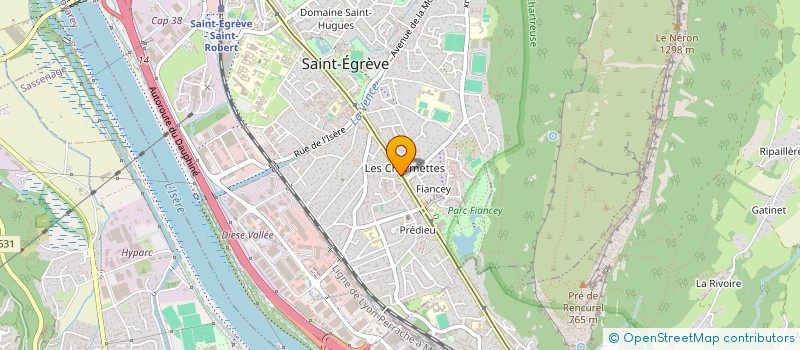 localisation de l'entreprise MADAME MELLIE COUTURIER  SAINT-EGREVE