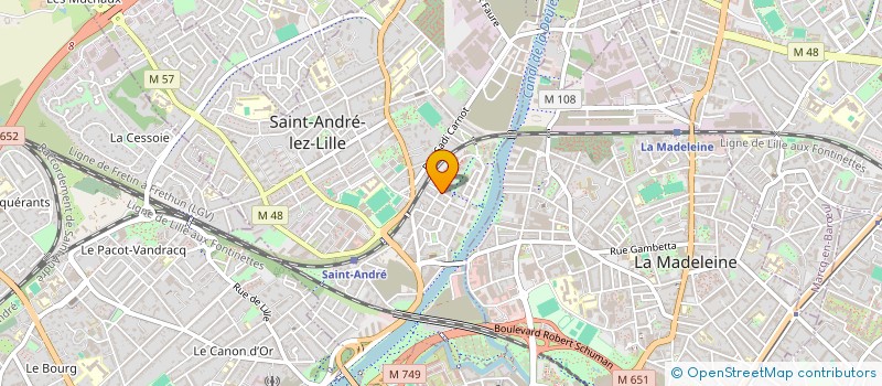 localisation de l'entreprise MADAME MELLY LEOLINE NGASSA NDEUKOU  SAINT-ANDRE-LEZ-LILLE