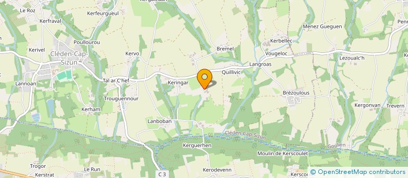 localisation de l'entreprise MADAME MELODE THALAMOT  CLEDEN-CAP-SIZUN