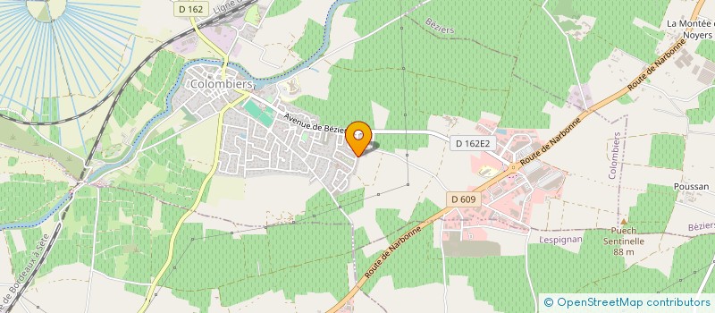 localisation de l'entreprise MADAME MELODIE ARA à COLOMBIERS