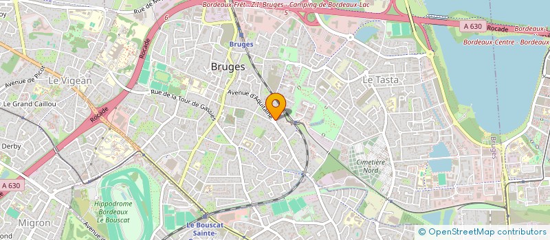 localisation de l'entreprise MADAME MELODIE BEDU  BRUGES