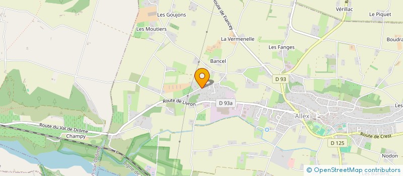 localisation de l'entreprise MADAME MELODIE BERTHOD  ALLEX