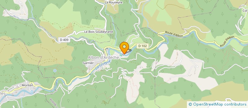 localisation de l'entreprise MADAME MELODIE BIDAUT  ALBON-D'ARDECHE