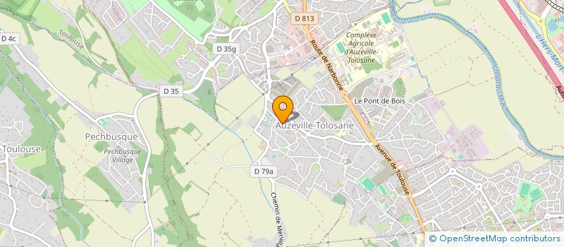 localisation de l'entreprise MADAME MELODIE BIOUD  AUZEVILLE-TOLOSANE