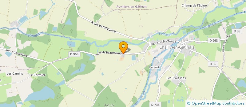 localisation de l'entreprise MADAME MELODIE BLINEAU à CHAILLY-EN-GATINAIS