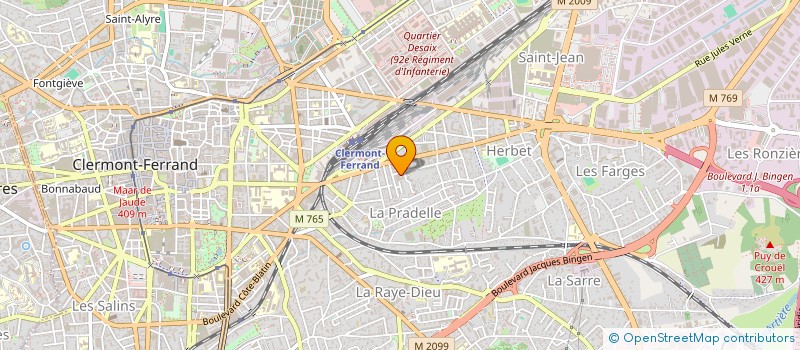 localisation de l'entreprise MADAME MELODIE BOUAMRA  CLERMONT-FERRAND