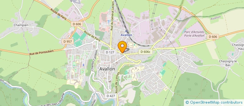 localisation de l'entreprise MADAME MELODIE BUREAU à AVALLON