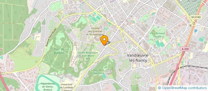 localisation de l'entreprise MADAME MELODIE CAMPIGLIA-SABOURIN  VANDUVRE-LES-NANCY