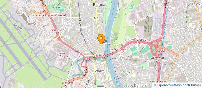 localisation de l'entreprise MADAME MELODIE CARAYON  BLAGNAC