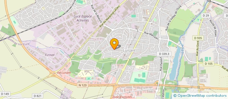 localisation de l'entreprise MADAME MELODIE CHRETIEN à LUISANT