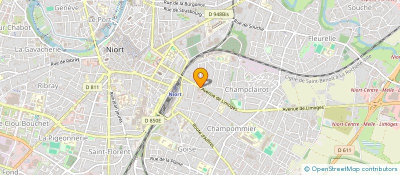localisation de l'entreprise MADAME MELODIE CLAPAUD à NIORT