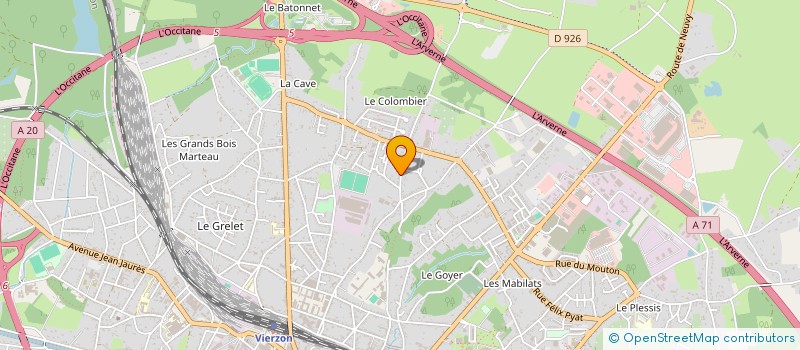 localisation de l'entreprise MADAME MELODIE COUROUX  VIERZON