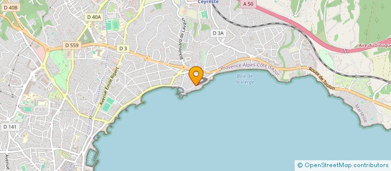 localisation de l'entreprise MADAME MELODIE DAYEZ à LA CIOTAT