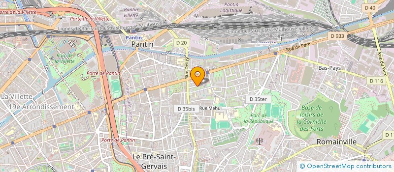 localisation de l'entreprise MADAME MELODIE DEGRE  PANTIN