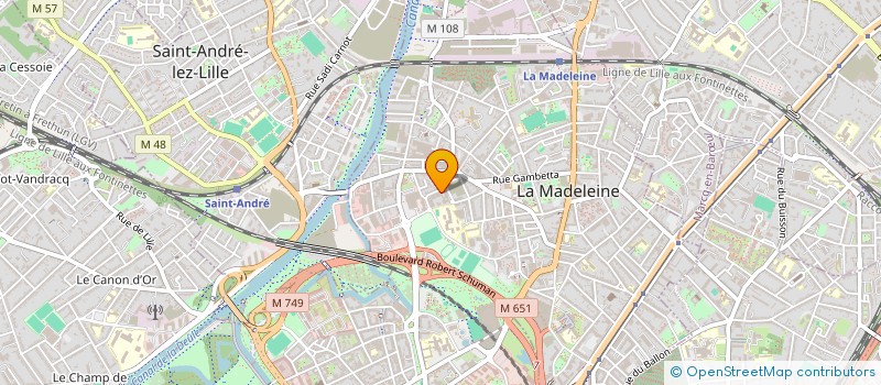 localisation de l'entreprise MADAME MELODIE DUHOT à LA MADELEINE