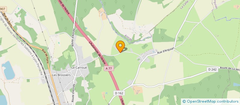 localisation de l'entreprise MADAME MELODIE DURO  LA CELLE-SUR-LOIRE