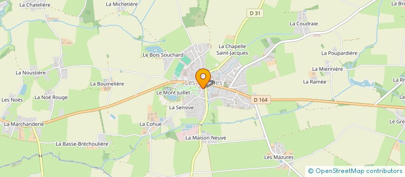 localisation de l'entreprise MADAME MELODIE FRANCO DA SILVA  LES TOUCHES