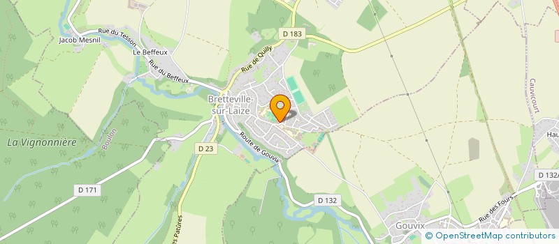 localisation de l'entreprise MADAME MELODIE GANGNANT  BRETTEVILLE-SUR-LAIZE