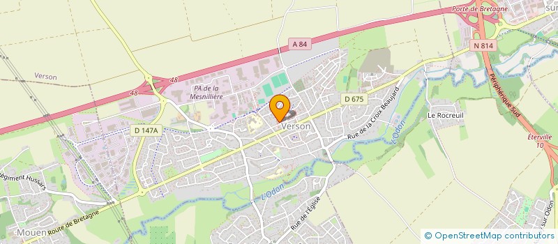 localisation de l'entreprise MADAME MELODIE GENEVIEVE DIT DAMIEN  VERSON