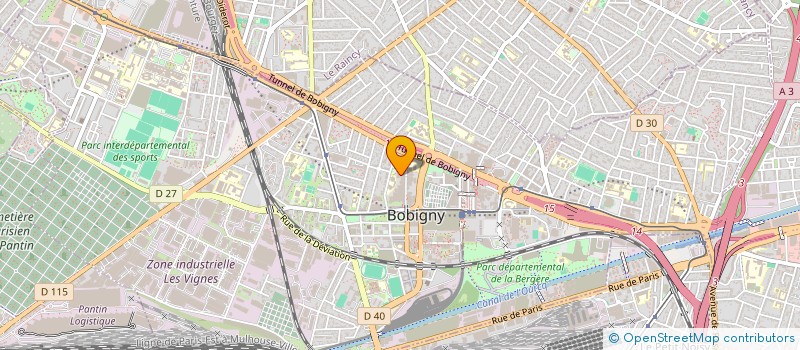 localisation de l'entreprise MADAME MELODIE GILLE à BOBIGNY