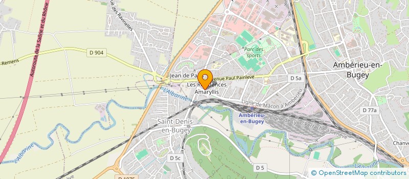 localisation de l'entreprise MADAME MELODIE GOUET à AMBERIEU-EN-BUGEY