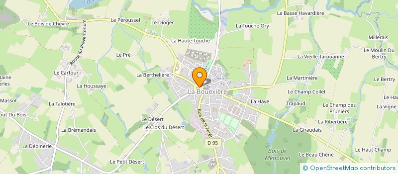 localisation de l'entreprise MADAME MELODIE GRUBER  LA BOUEXIERE