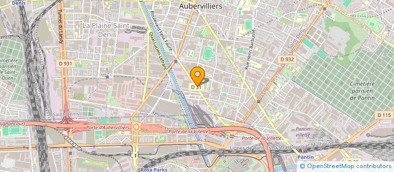 localisation de l'entreprise MADAME MELODIE GUILBAUD  AUBERVILLIERS