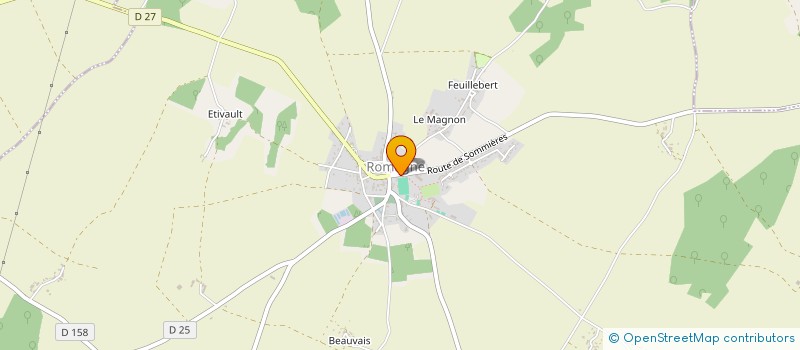 localisation de l'entreprise MADAME MELODIE GUYON-GELLIN  ROMAGNE