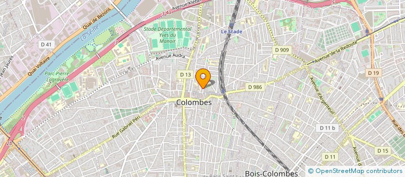 localisation de l'entreprise MADAME MELODIE HOARAU à COLOMBES
