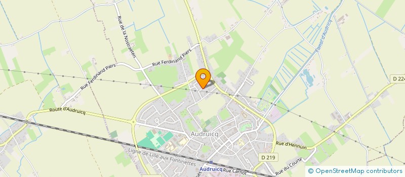 localisation de l'entreprise MADAME MELODIE HUSSEN  AUDRUICQ