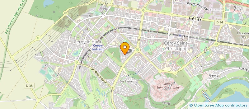 localisation de l'entreprise MADAME MELODIE LAPIERRE  CERGY