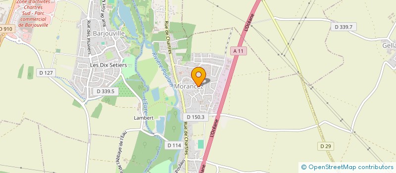 localisation de l'entreprise MADAME MELODIE LAUTE à BERCHERES-LES-PIERRES