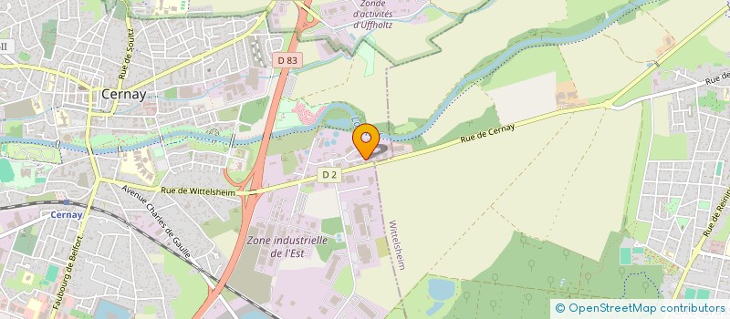 localisation de l'entreprise MADAME MELODIE LEBER  CERNAY