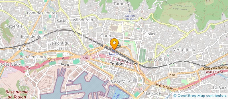 localisation de l'entreprise MADAME MELODIE LECLERC  TOULON