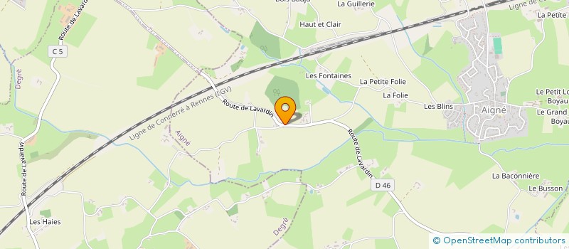 localisation de l'entreprise MADAME MELODIE LECOINTRE  AIGNE