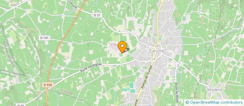 localisation de l'entreprise MADAME MELODIE LLUCH  CAROMB