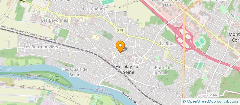 localisation de l'entreprise MADAME MELODIE LUCAS GAMAS  HERBLAY-SUR-SEINE