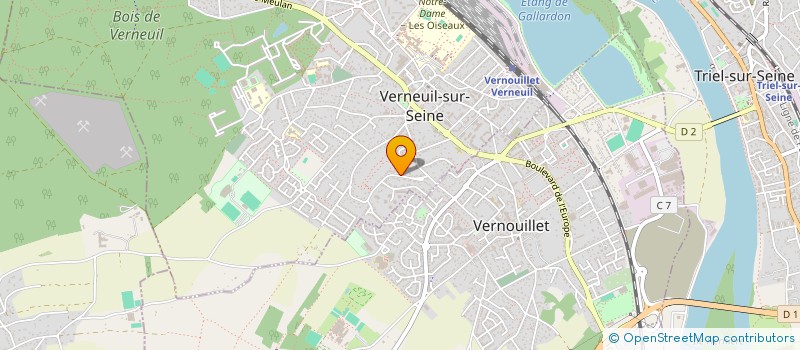 localisation de l'entreprise MADAME MELODIE MAHY à VERNEUIL-SUR-SEINE