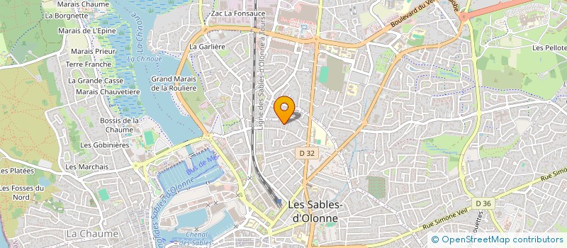 localisation de l'entreprise MADAME MELODIE MAINGUENAUD à LES SABLES D'OLONNE