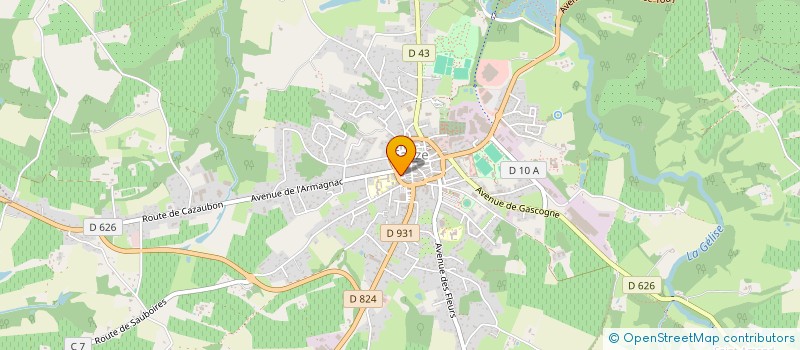 localisation de l'entreprise MADAME MELODIE MANCINI DALGA  EAUZE