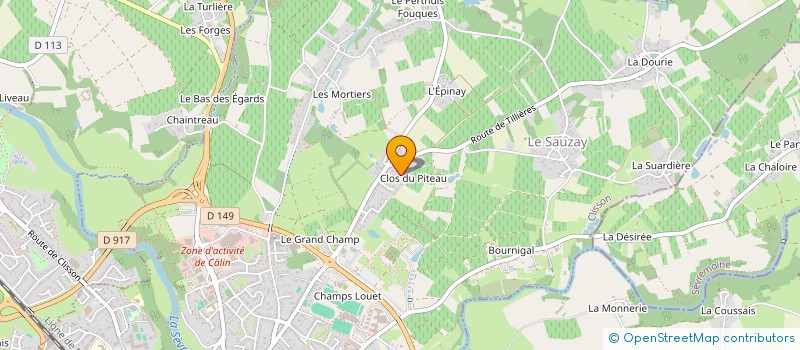 localisation de l'entreprise MADAME MELODIE MARTIN à CLISSON