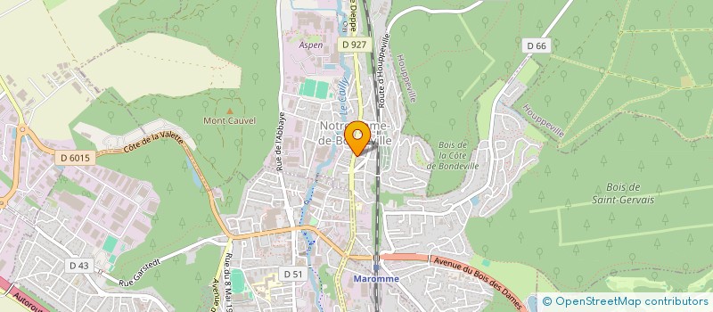 localisation de l'entreprise MADAME MELODIE MAUGER  NOTRE-DAME-DE-BONDEVILLE