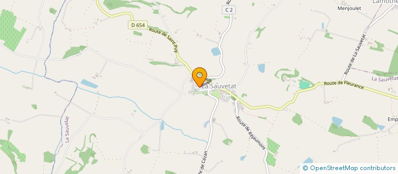 localisation de l'entreprise MADAME MELODIE MENDOUSSE  LA SAUVETAT