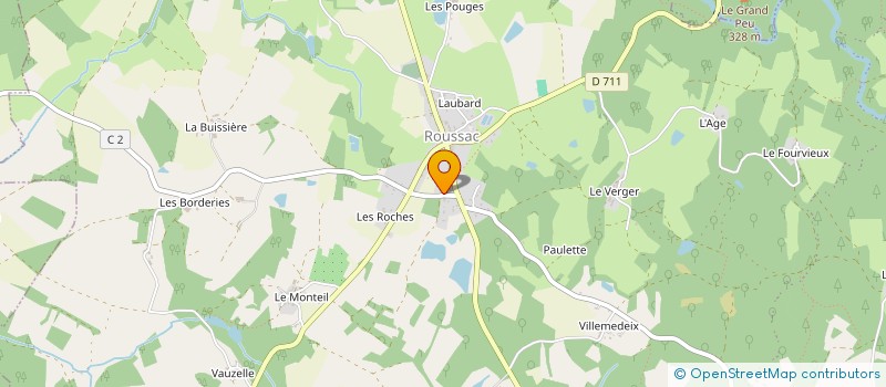 localisation de l'entreprise MADAME MELODIE MERIGAUD à CHAMBORET