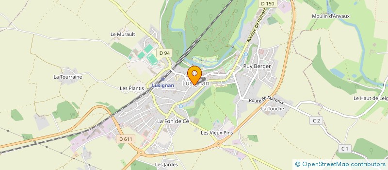 localisation de l'entreprise MADAME MELODIE MOREAU  LUSIGNAN