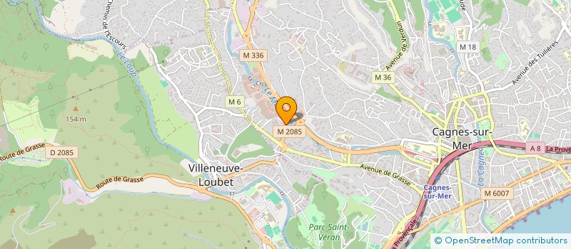 localisation de l'entreprise MADAME MELODIE MORIN  CAGNES-SUR-MER