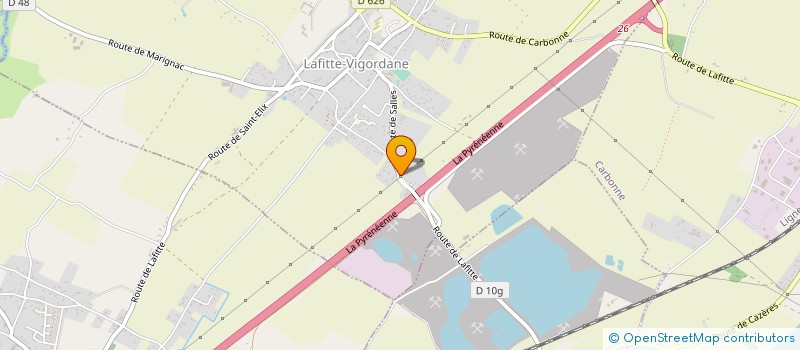 localisation de l'entreprise MADAME MELODIE PAUTONNIER  LAFITTE-VIGORDANE
