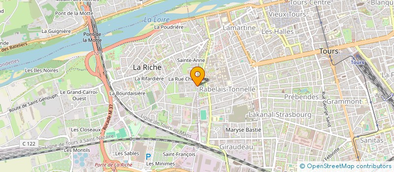 localisation de l'entreprise MADAME MELODIE PERNOT  LA RICHE