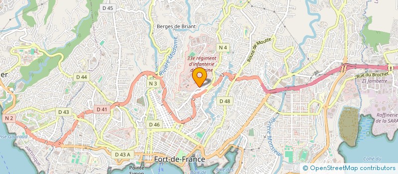 localisation de l'entreprise MADAME MELODIE PIIRAI  FORT-DE-FRANCE