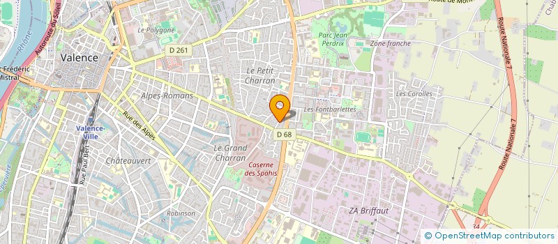 localisation de l'entreprise MADAME MELODIE POCHON  VALENCE